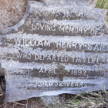 SAIES William Henry -1892