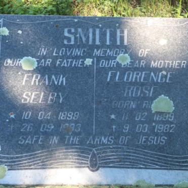SMITH Frank Selby 1898-1983 &amp; Florence Rose RIDDIN 1899-1982