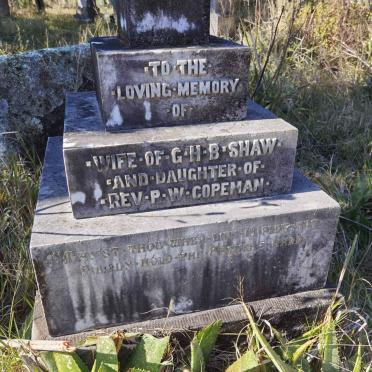 SHAW Engela Ann nee COPEMAN -1890 _1
