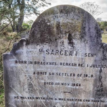 SARGEANT W.M. 1787-1866