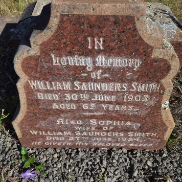 SMITH William Saunders -1903 &amp; Sophia -1924