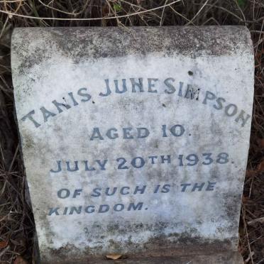 SIMPSON Tanis June -1938