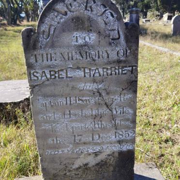 SAVAGE Isabel Harriet -1852
