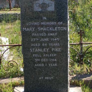 SHACKLETON Mary -1945 :: PIKE Stanley -1914 