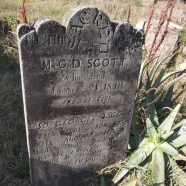 SCOTT M.G.D. -1849 :: SCOTT George D. -1857