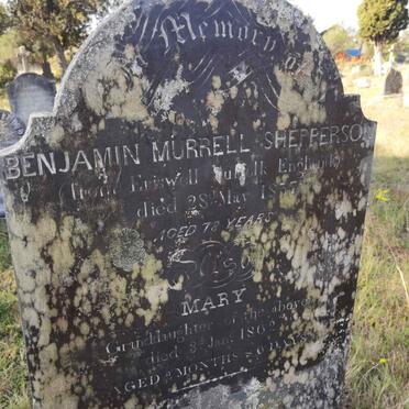 SHEPPERSON Benjamin Murrell -1857 :: SHEPPERSON Mary -1862