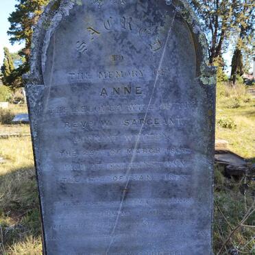 SARGEANT Anne 1826-1873