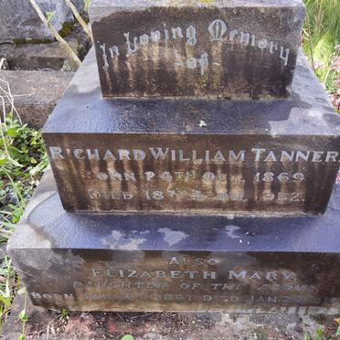 TANNER Richard William 1869-1932 :: TANNER Elizabeth Mary 1897-1922