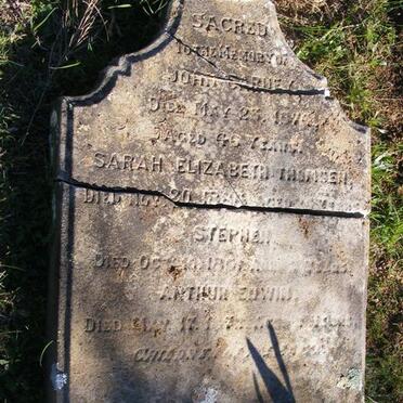 THOMSEN John Carney -1876 &amp; Sarah Elizabeth :: THOMSEN Stephen :: THOMSEN Arthur Edwin