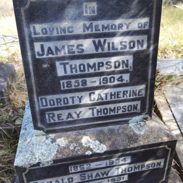 THOMPSON James Wilson 1858-1904 &amp; Dorothy Catherine Reay 1852-1934 :: THOMPSON Gerald Shaw 1890-1931