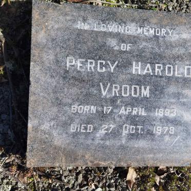 VROOM Percy Harold 1893-1978