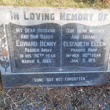 WHITE Edward Henry -1946 &amp; Elizabeth Ellen -1971