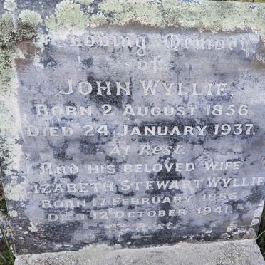 WYLLIE John 1856-1937 &amp; Elizabeth STEWART 1856-1941