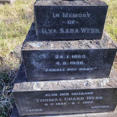 WEBB Thomas Guard 1866-1960 &amp; Ilya Sara 1869-1936