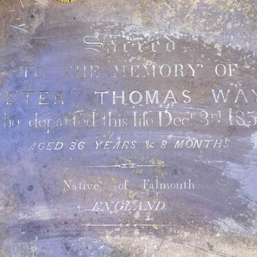 WAY Peter Thomas -1859