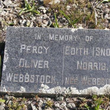 WEBBSTOCK Percy Oliver &amp; Edith  NORRIS née WEBBSTOCK