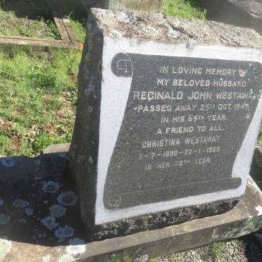 WESTAWAY Reginald John -1949 &amp; Christina 1890-1969