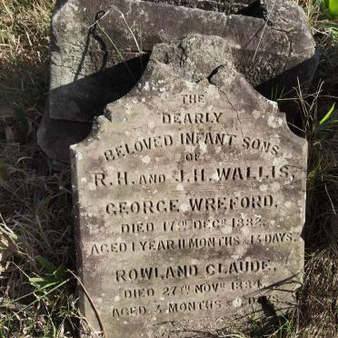 WALLIS George Wreford -1882 :: WALLIS Rowland Claude -1884