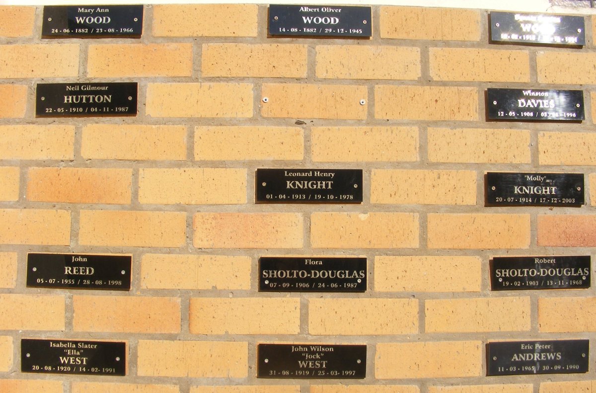 1. Trinity Presbyterian Church, Memorial Wall