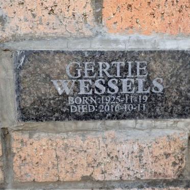 WESSELS Gertie 1925-2016