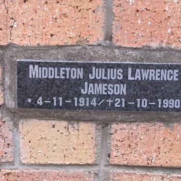JAMESON Middleton Julius Lawrence 1914-1990