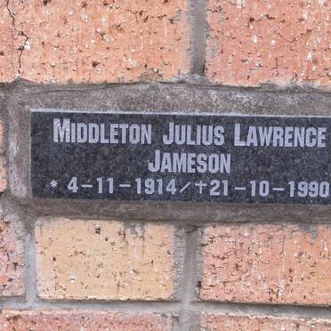 JAMESON Middleton Julius Lawrence 1914-1990