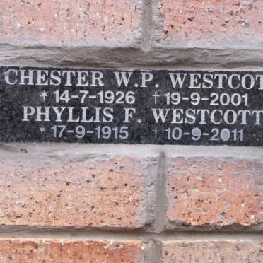 WESTCOTT Chester W.P. 1926-2001 &amp; Phyllis F. 1915-2011