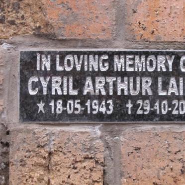 LAING Cyril Arthur 1943-2012