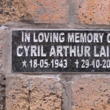 LAING Cyril Arthur 1943-2012