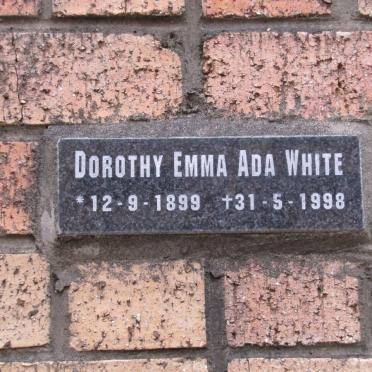 WHITE Dorothy Emma Ada 1899-1998