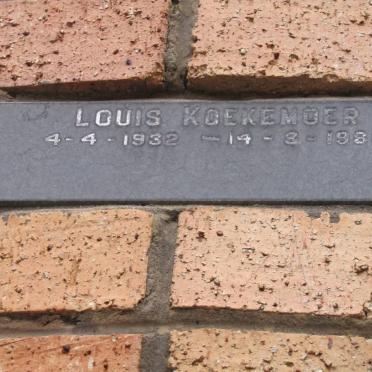 KOEKEMOER Louis 1932-1986
