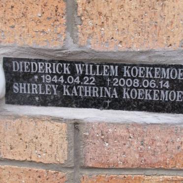 KOEKEMOER Diederick Willem 1944-2008 &amp; Shirley Kathrina