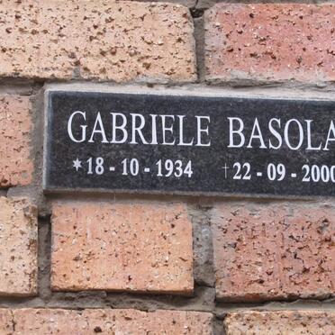 BASOLA Gabriele 1934-2000