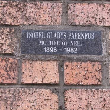 PAPENFUS Isobel Gladys 1896-1982