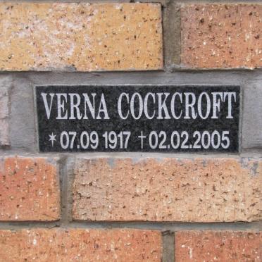 COCKCROFT Verna 1917-2005