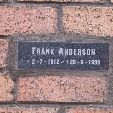 ANDERSON Frank 1912-1998