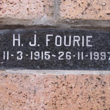 FOURIE H.J. 1915-1997
