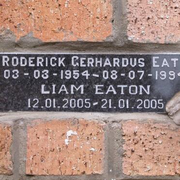 EATON Roderick Gerhardus 1954-1994 :: EATON Liam 2005-2005
