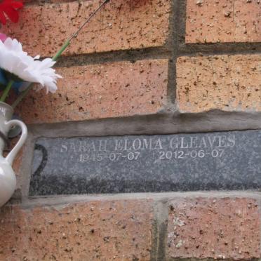GLEAVES Sarah Eloma 1945-2012