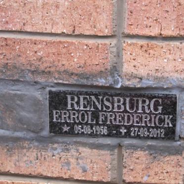 RENSBURG Errol Frederick 1956-2012