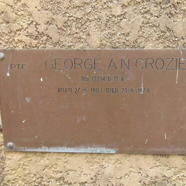 CROZIER George A.N. 1903-1974