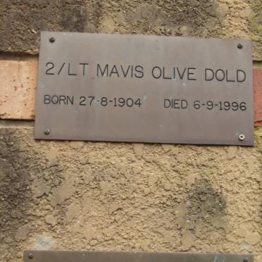 DOLD Mavis Olive 1904-1996