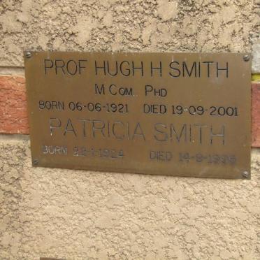 SMITH Hugh H. 1921-2001 &amp; Patricia 1924-1995