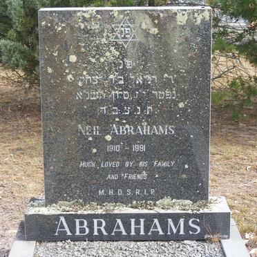 ABRAHAMS Neil 1910-1991