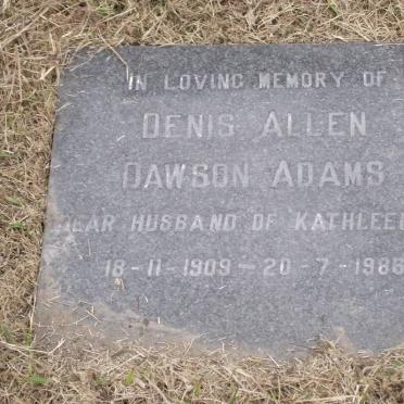 ADAMS Denis Allen Dawson 1909-1986