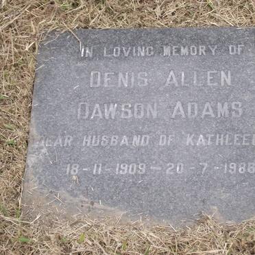 ADAMS Denis Allen Dawson 1909-1986