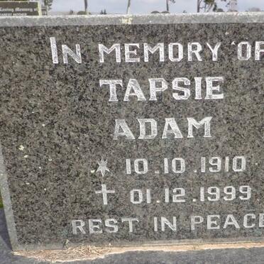 ADAM Tapsie 1910-1999