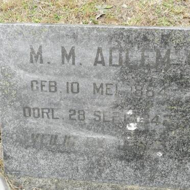 ADLEM M.M. 1884-1942