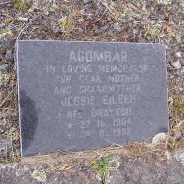 AGOMBAR Jessie Eileen nee DRAYTON 1904-1992