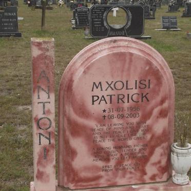 ANTONI Mxoliso Patrick 1956-2003